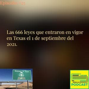 Las 666 leyes que entraron en vigor en Texas el 1 de septiembre del 2021.