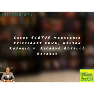 SCOTUS caso moratoria evicciones EEUU; Nelson Rosario v. Roselló Nevares